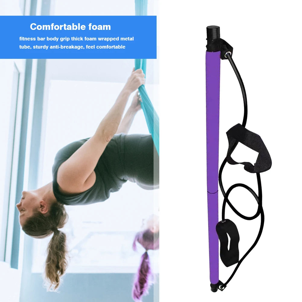 Fitness Bar Stick Lightweight Lace Extension Stick Anti Slip Treads for Gym Home