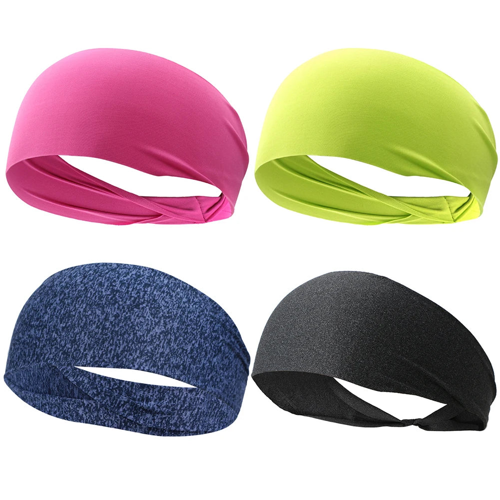 Sports Headbands Non-Slip Running Fitness Sweatband Quick Dry European and American Style for Jogging Fitness Cycling Basketball