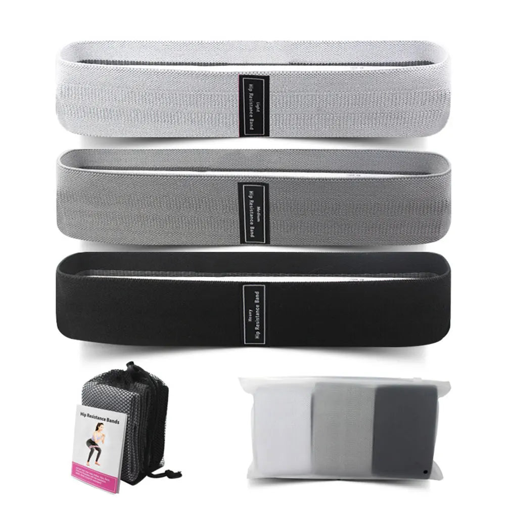 3Pcs Resistance Bands Exercise Bands Workout Bands Hip Elastic Bands for Women & Men Home Gym Fitness Yoga Pilates