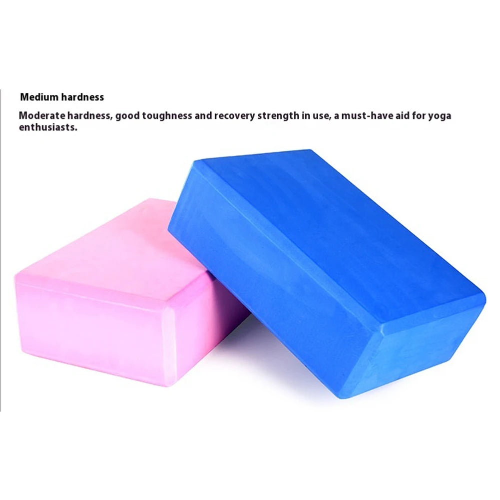 Yoga Block Solid Yoga Brick Non-Slip Surface Yoga Building Blocks with Beveled Edges Pilates Bricks for Yoga Pilates Meditation