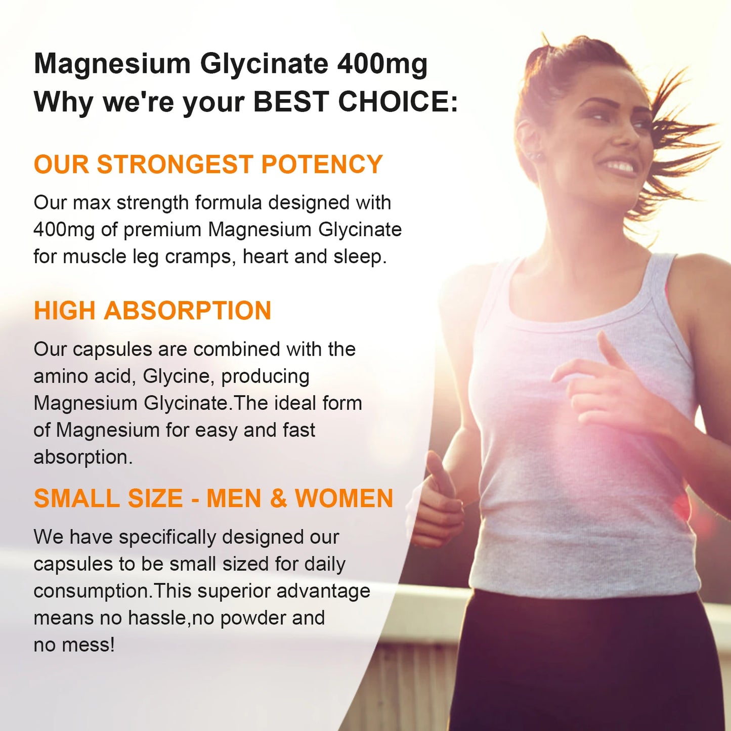 Magnesium Glycinate with Vitamin B6,D3, High Bioavailability Magnesium for Sleep & Calm Support, Nervous, Muscle & Bone Health