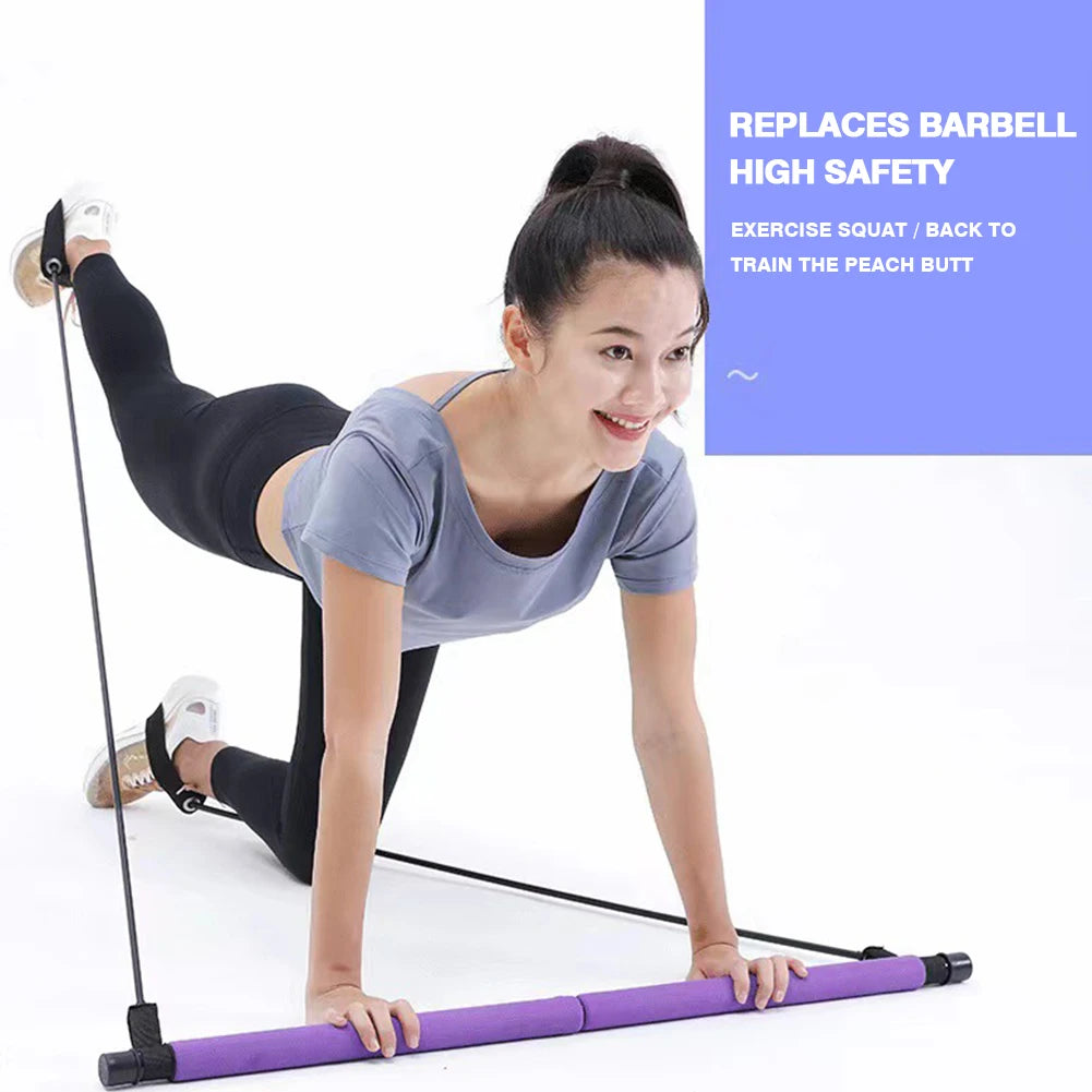 Fitness Bar Stick Lightweight Lace Extension Stick Anti Slip Treads for Gym Home
