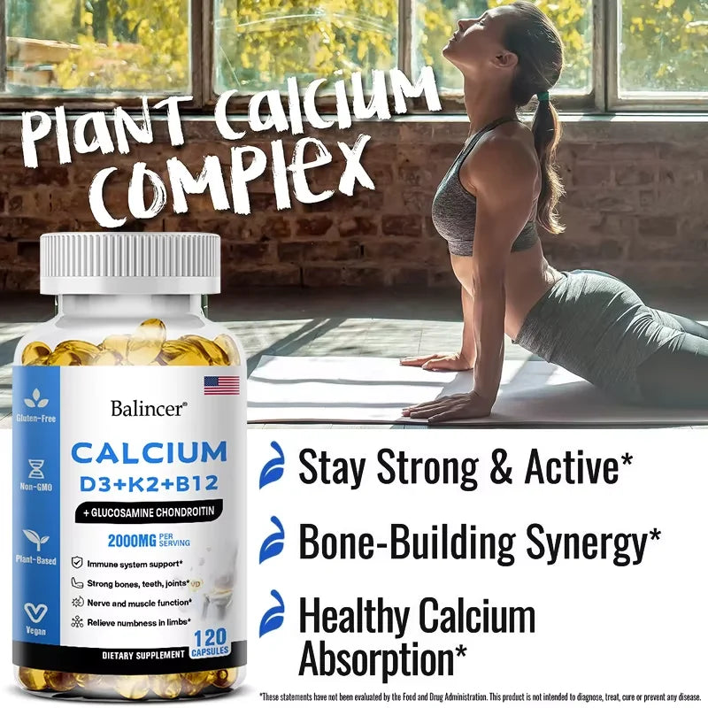 Glucosamine Chondroitin, an antioxidant, contains vitamins and minerals to support bone, tooth and muscle health