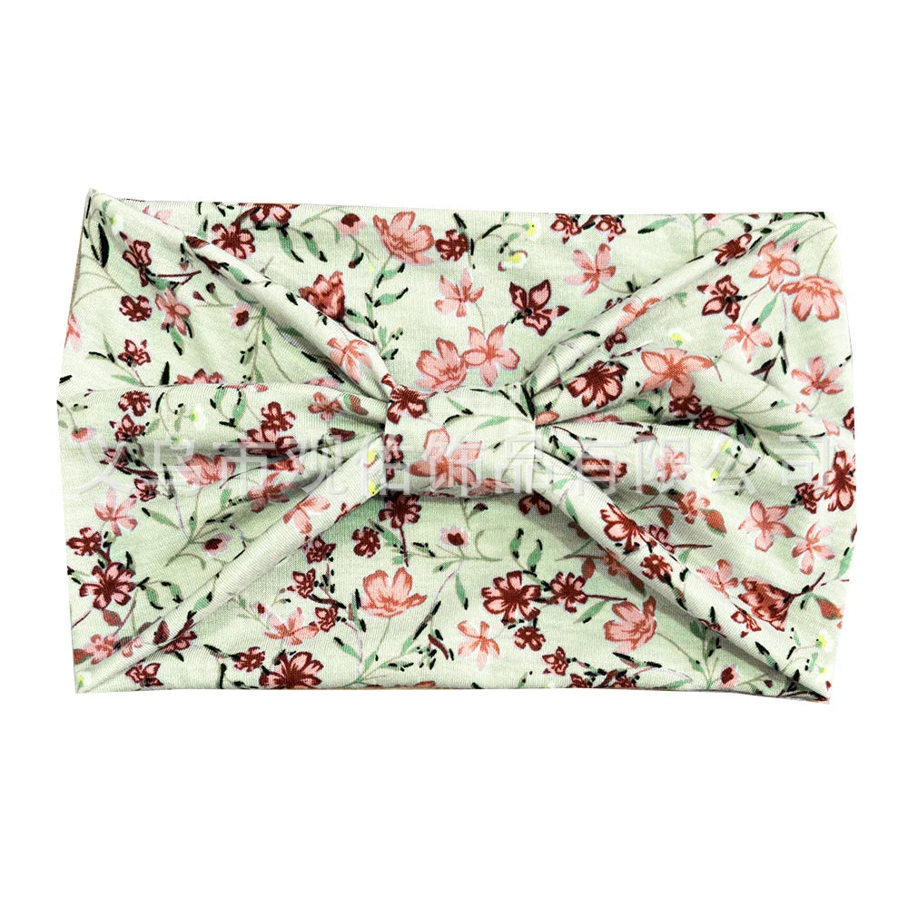 Bohemian Printed Sports Headband Women's Running Headband Yoga Head Bands Retro Wide Sweatband Elastic Headcraf Hair Accessories
