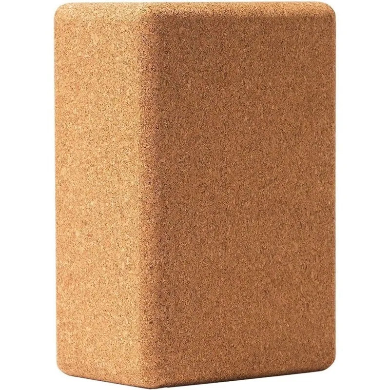 Cork Yoga Blocks 2 Pack Set -Natural Cork from Portugal, 9"x6"x4" Yoga Blocks Non-Slip&Anti-Tilt for Women| Men, Lightweight, Od
