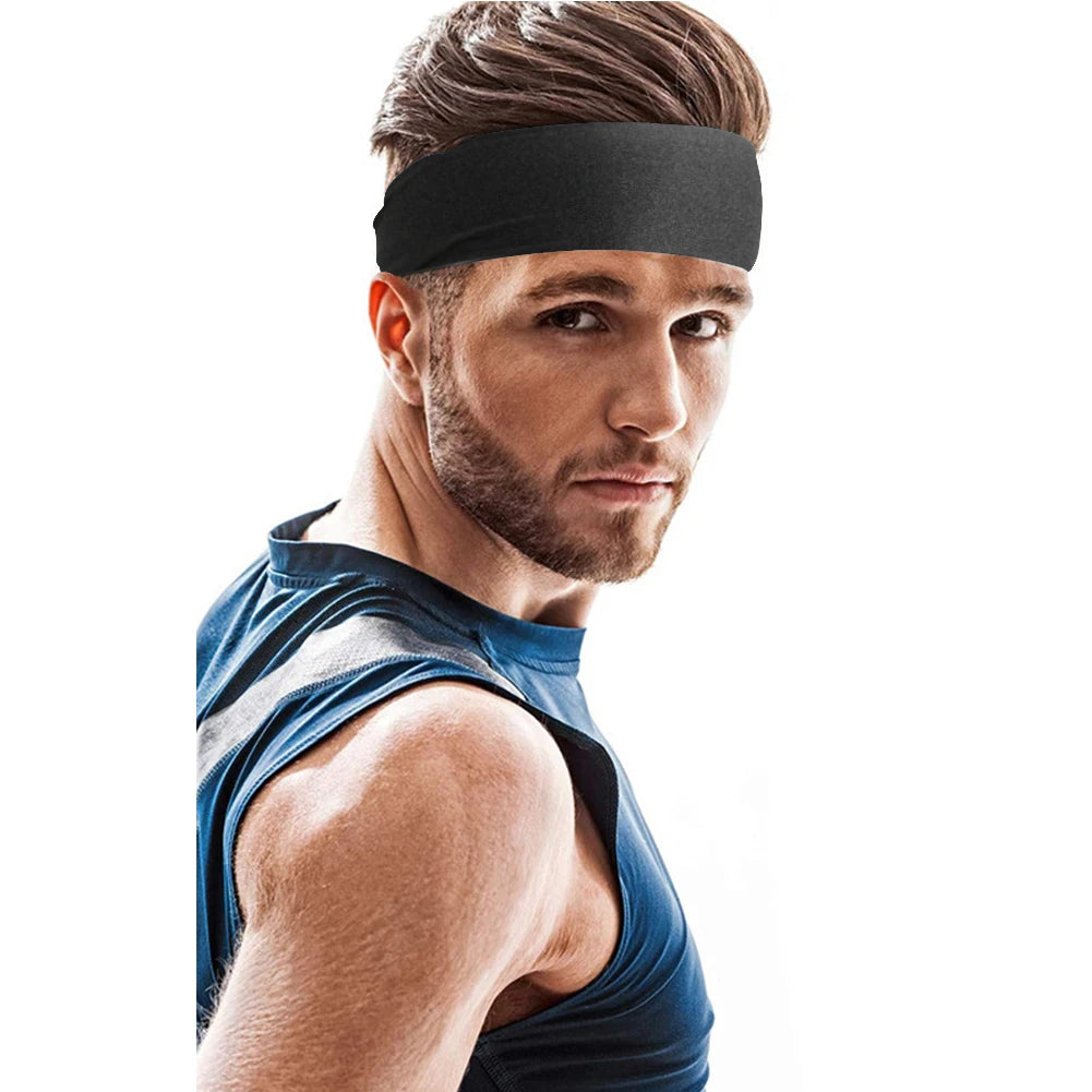 Sports Headbands Non-Slip Running Fitness Sweatband Quick Dry European and American Style for Jogging Fitness Cycling Basketball