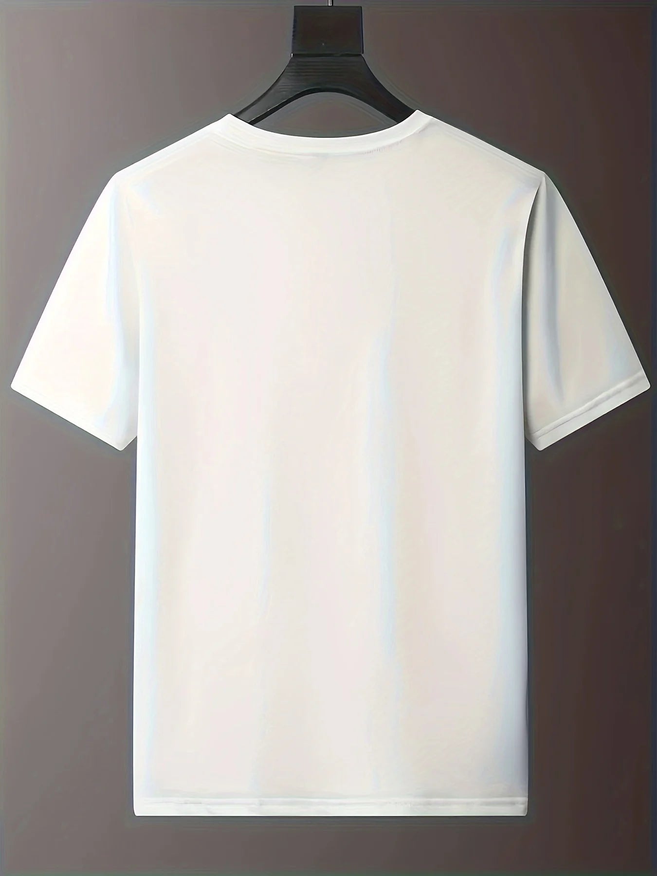 Mens Fashionable Crew Neck Short Sleeve Horse Print Sports T-Shirt - Comfortable Versatile Breathable Moisture-Wicking