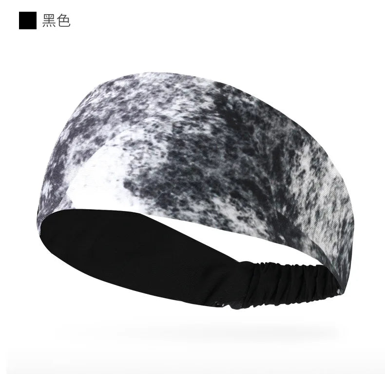 Breathable Sweatband Elastic Sports Headband for Gym Running Basketball Tennis Yoga Sweatband Hair Wrap Sweatband Fitness