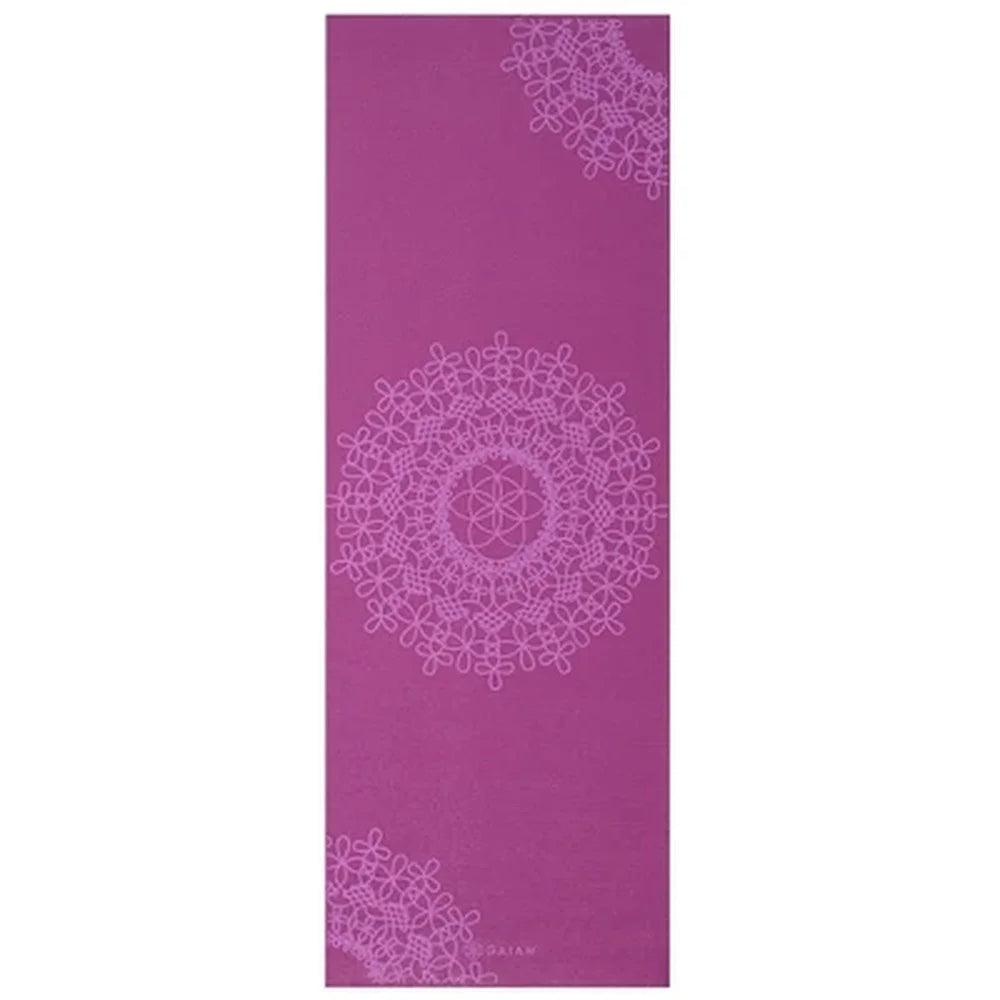 Printed Yoga Mat 4mm Thick Non-Slip Textured Surface Lightweight Durable PVC Yoga Accessory Joint Support Perfect Studio Use