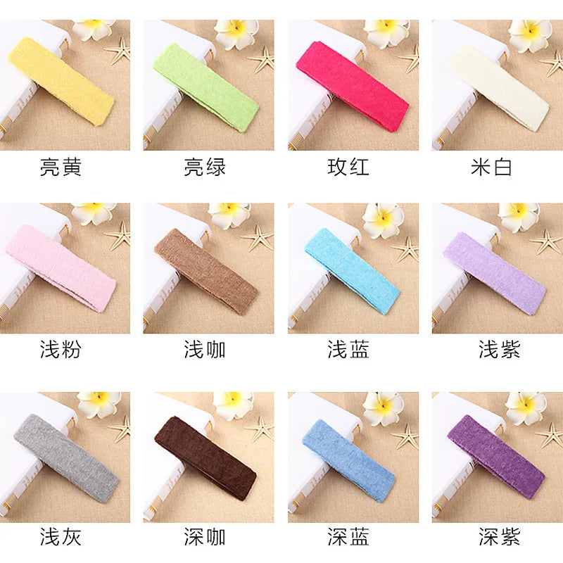 Absorbent Hair Sweatbands for Women & Men, Stretchable Fashion Headbands, Sports Workout Head Wrap, Gym Tennis Yoga Accessories