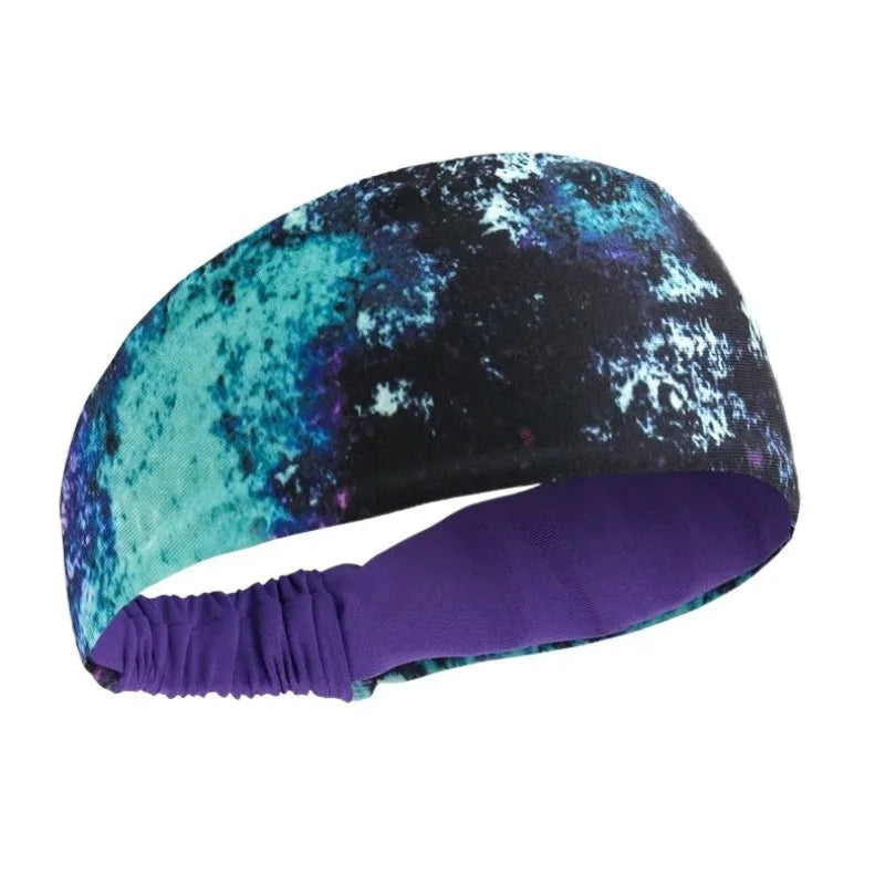 Breathable Sweatband Elastic Sports Headband for Gym Running Basketball Tennis Yoga Sweatband Hair Wrap Sweatband Fitness