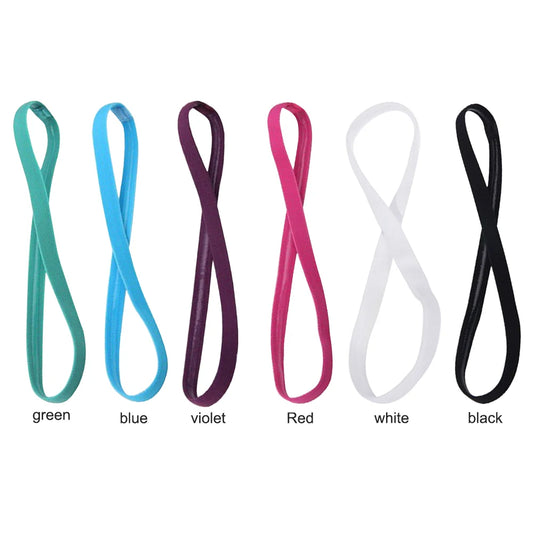 Sports Headband Women Yoga Hair Bands Solid Sweatbands Football Elastic Hair Bands Anti-slip Sports Running Headband