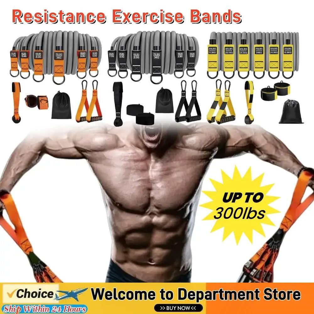 Sport Resistance Band Set Fitness Equipment Resistance Elastic Band for Pulling Up Gym Exercise Training Portable Body Sport