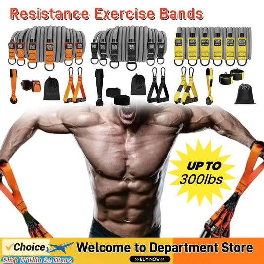 Sport Resistance Band Set Fitness Equipment Resistance Elastic Band for Pulling Up Gym Exercise Training Portable Body Sport