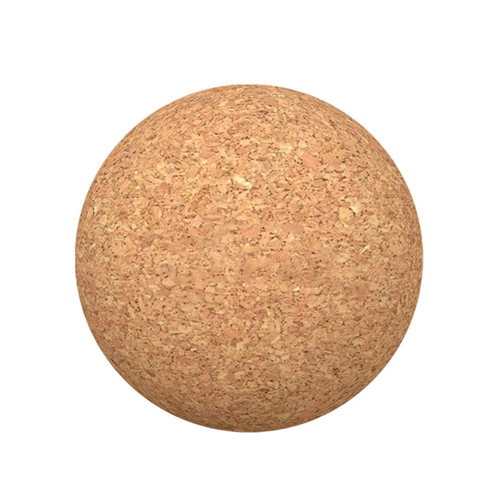 Cork Massage Ball Therapy Myofascial Ball Therapy Lacrosse Ball for Muscle Pain Relief for Yoga Deep Tissue Massage