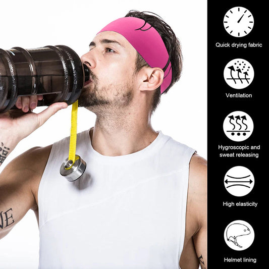 Sports Headbands Non-Slip Running Fitness Sweatband Quick Dry European and American Style for Jogging Fitness Cycling Basketball