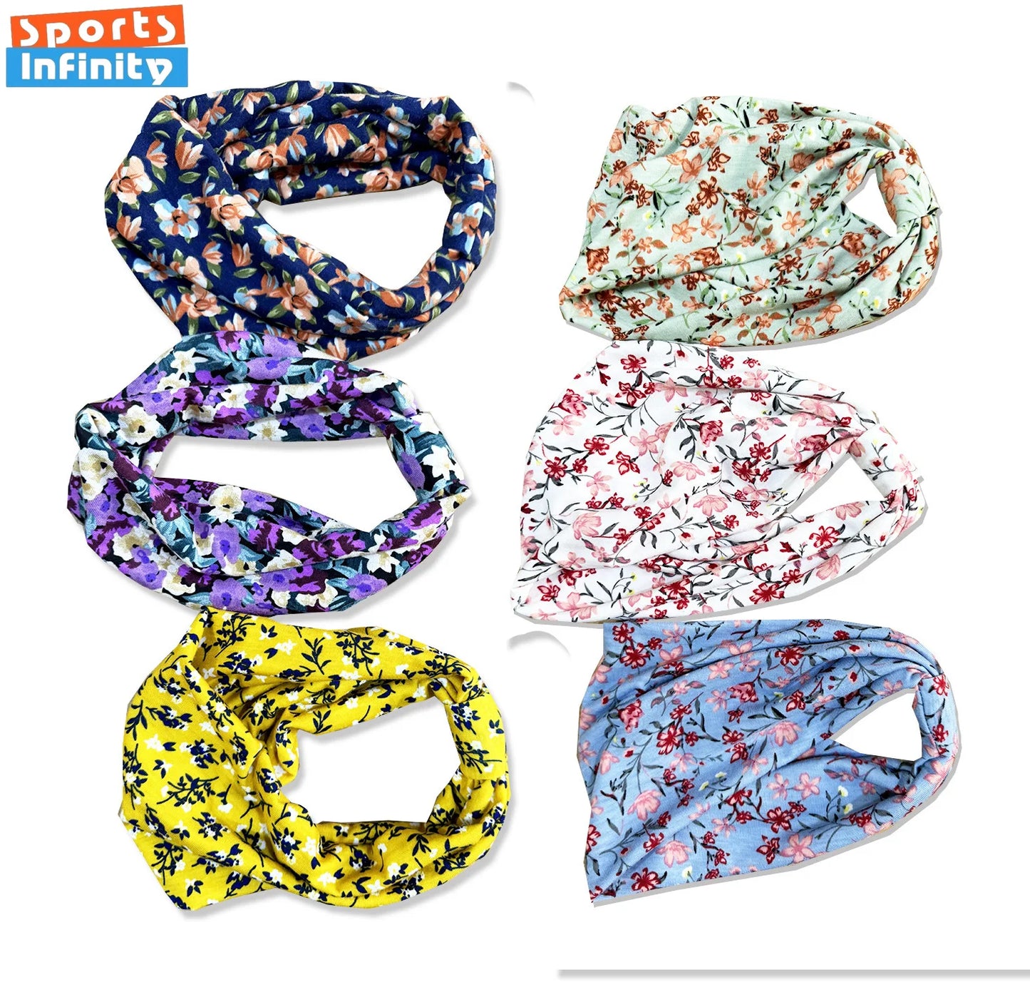 Bohemian Printed Sports Headband Women's Running Headband Yoga Head Bands Retro Wide Sweatband Elastic Headcraf Hair Accessories