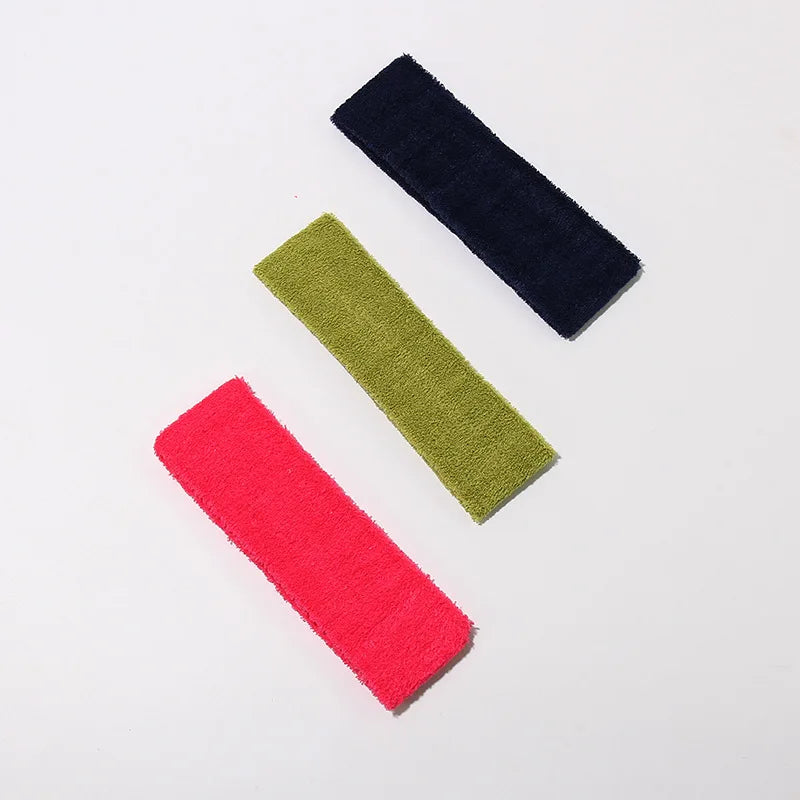 Absorbent Hair Sweatbands for Women & Men, Stretchable Fashion Headbands, Sports Workout Head Wrap, Gym Tennis Yoga Accessories