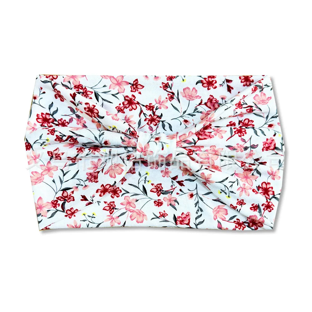 Bohemian Printed Sports Headband Women's Running Headband Yoga Head Bands Retro Wide Sweatband Elastic Headcraf Hair Accessories