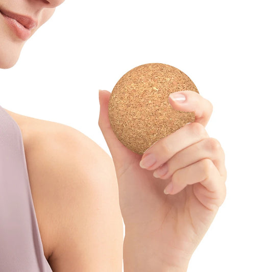 Cork Massage Ball Therapy Myofascial Ball Therapy Lacrosse Ball for Muscle Pain Relief for Yoga Deep Tissue Massage